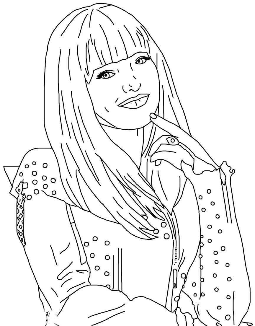 Mal And Evie Descendants Coloring Page