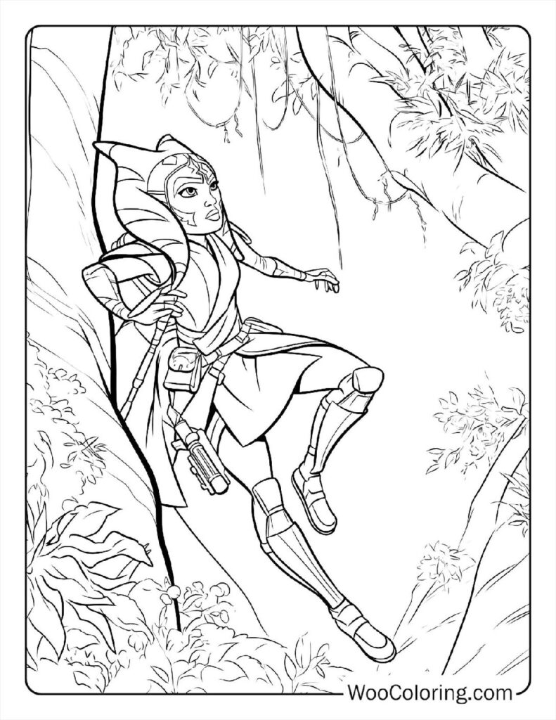 100 Ahsoka Coloring Pages Free PDF To Print Woo Coloring