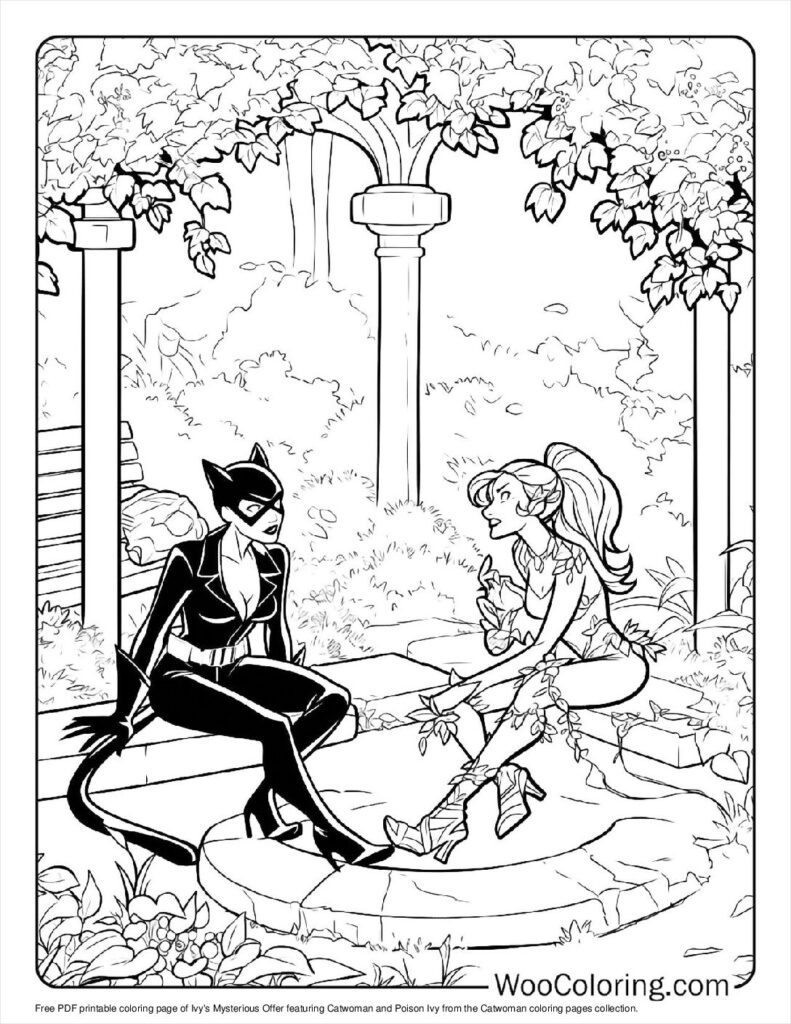 100 Catwoman Coloring Pages Free PDF To Print Woo Coloring