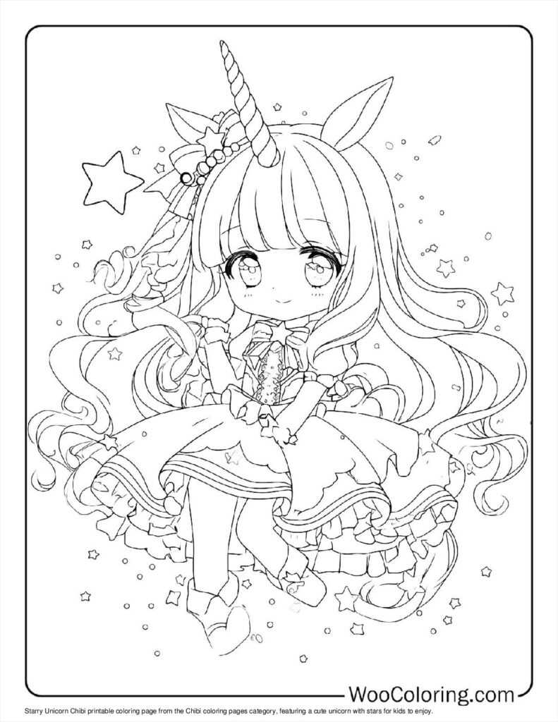 100 Chibi Coloring Pages Free PDF To Print Woo Coloring