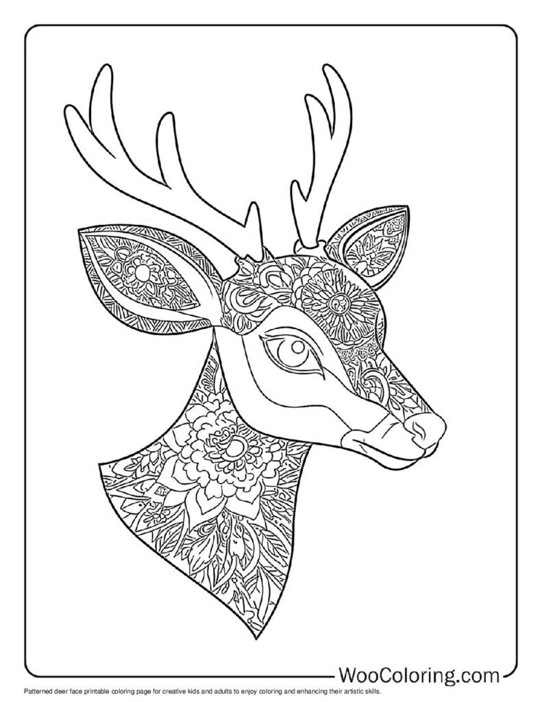 100 Deer Coloring Pages Free PDF To Print Woo Coloring