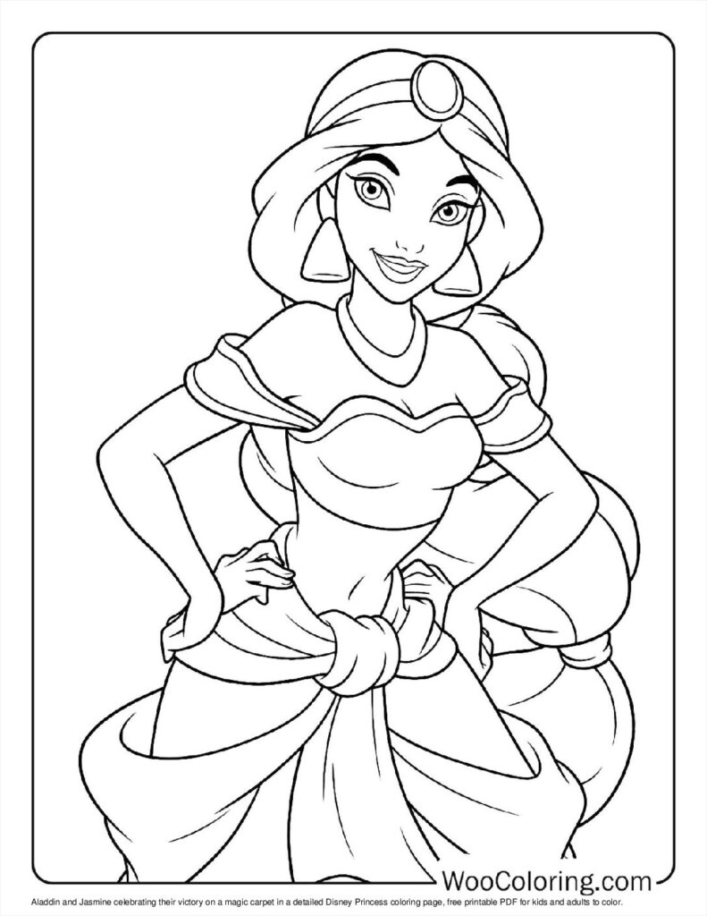 100 Disney Princess Coloring Pages Free PDF To Print Woo Coloring