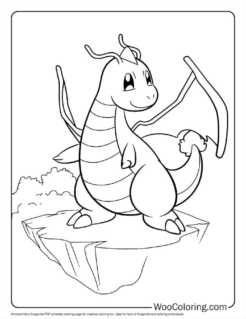 Dragonite Coloring Pages Printable