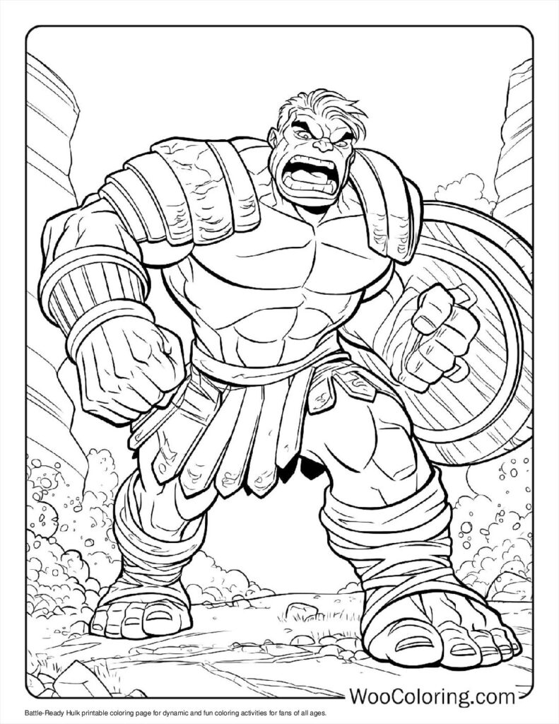 Hulk And Abomination Coloring Page Printable