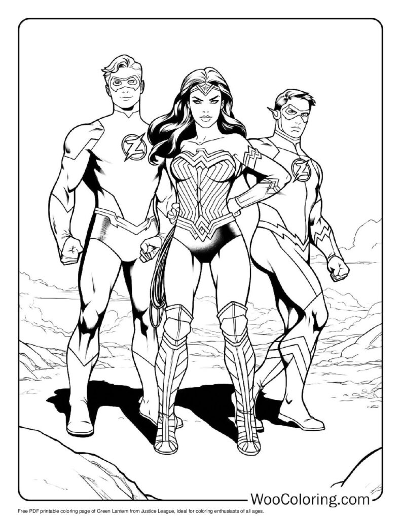 100 Justice League Coloring Pages Free PDF To Print Woo Coloring