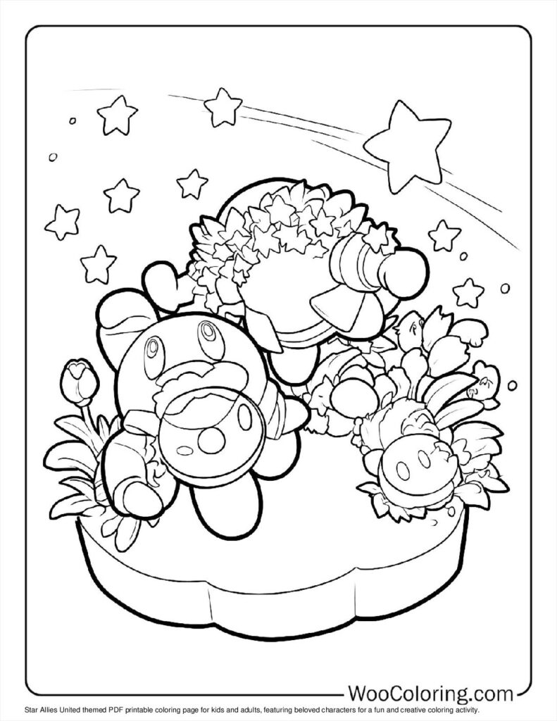 100 Kirby Coloring Pages Free PDF To Print Woo Coloring