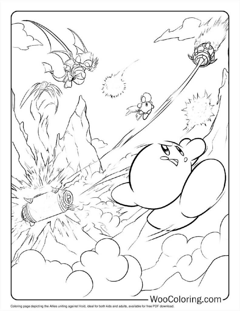 100 Kirby Coloring Pages Free PDF To Print Woo Coloring