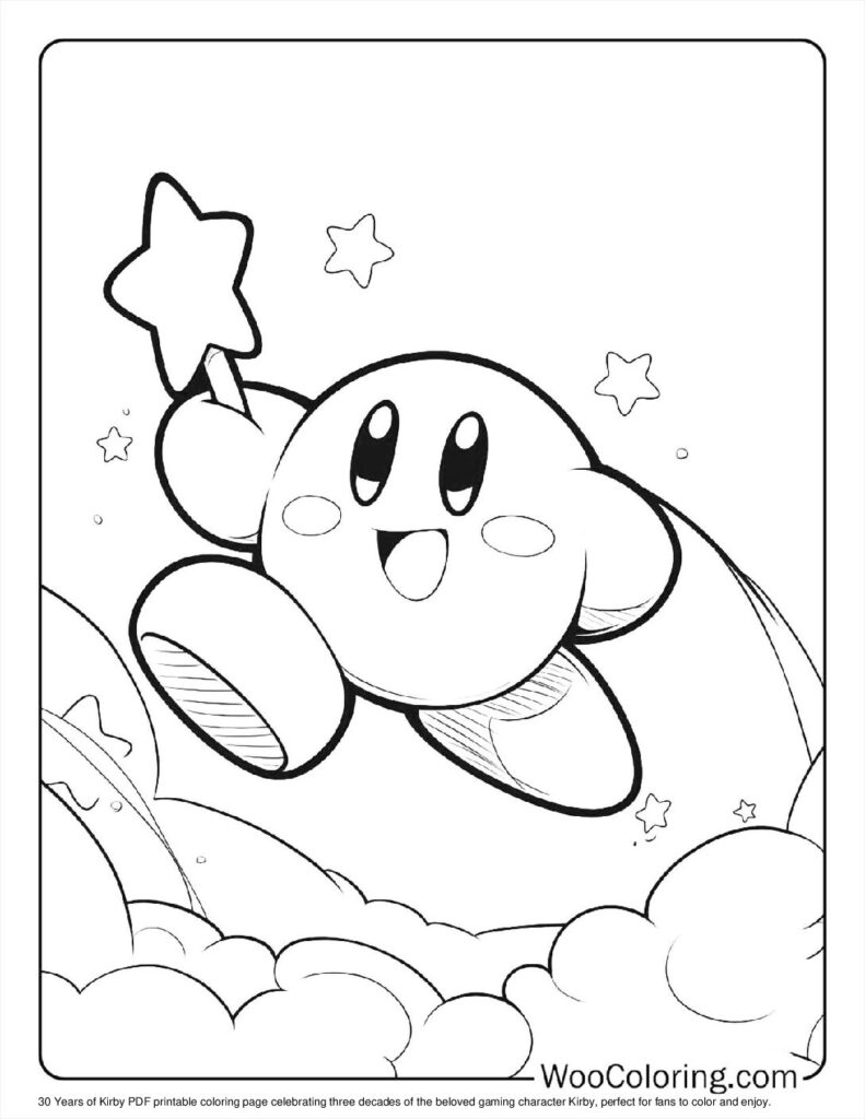 100 Kirby Coloring Pages Free PDF To Print Woo Coloring