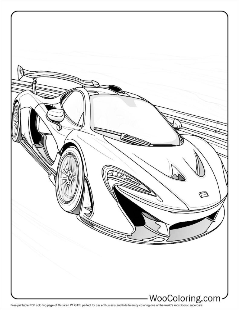 100 McLaren Coloring Pages Free PDF To Print Woo Coloring
