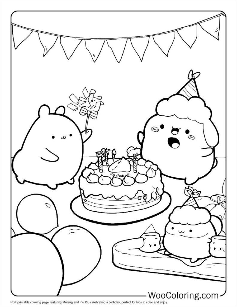 100 Molang Coloring Pages Free PDF To Print Woo Coloring