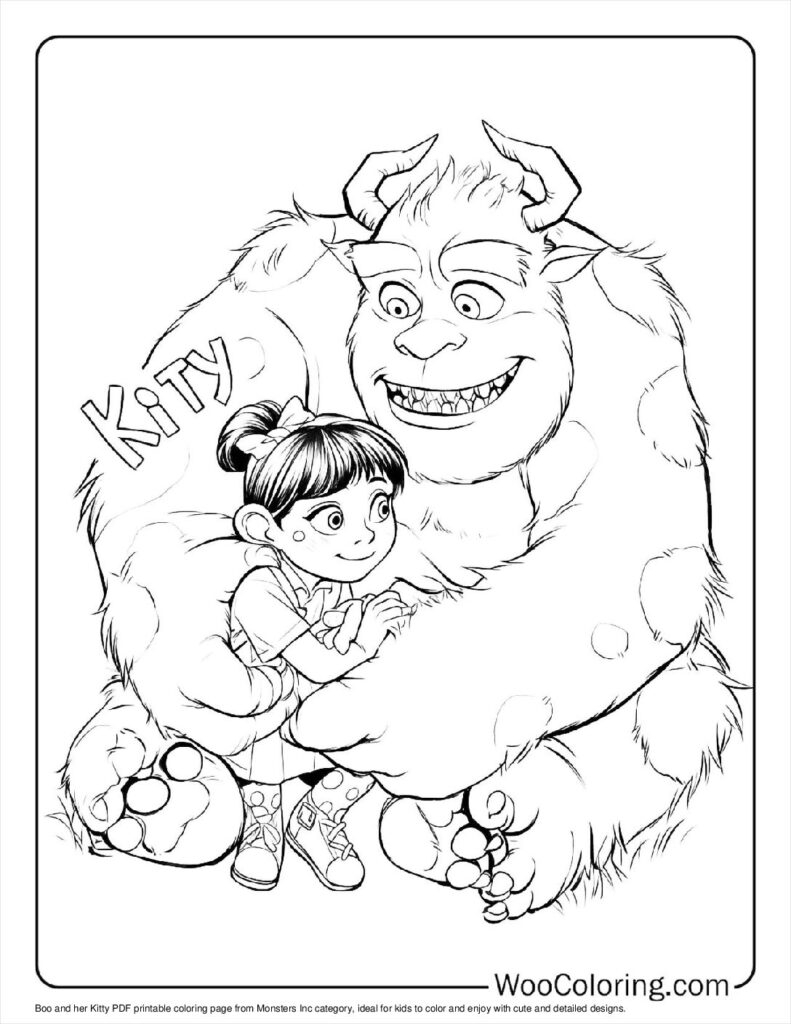 The Monsters Inc Coloring Pages Printable