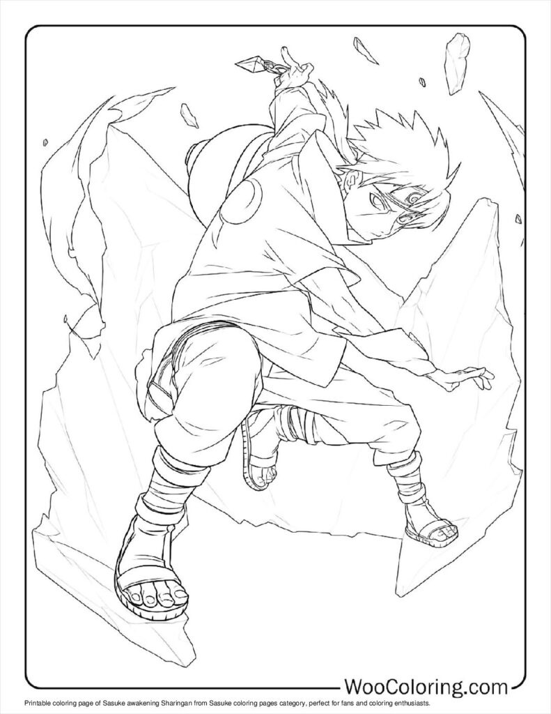 100 Sasuke Coloring Pages Free PDF To Print Woo Coloring