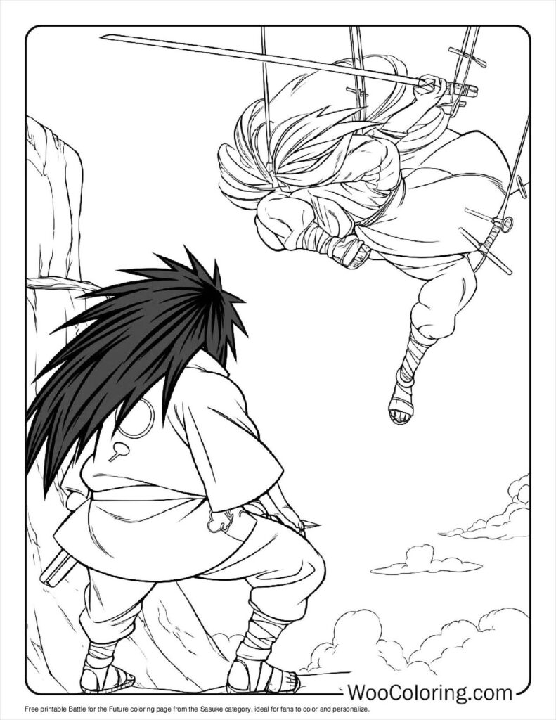 100 Sasuke Coloring Pages Free PDF To Print Woo Coloring