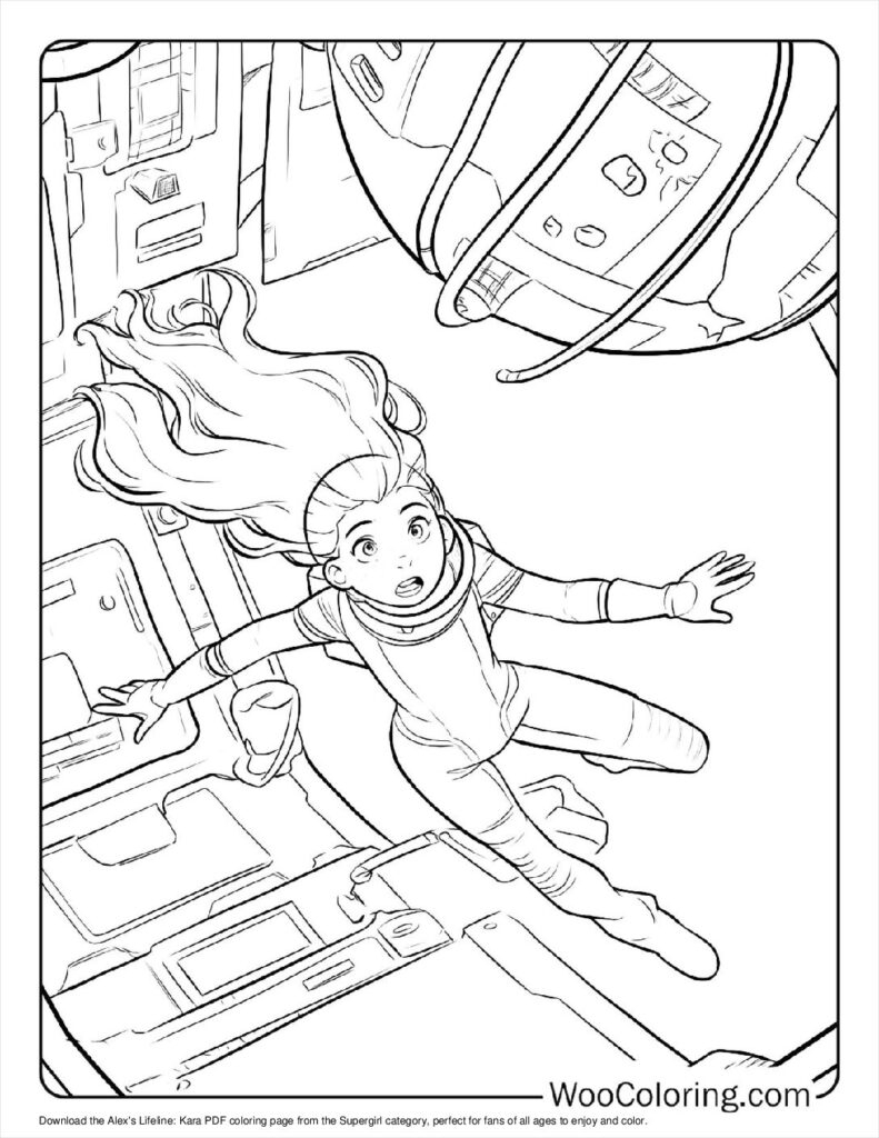 100 Supergirl Coloring Pages Free PDF To Print Woo Coloring