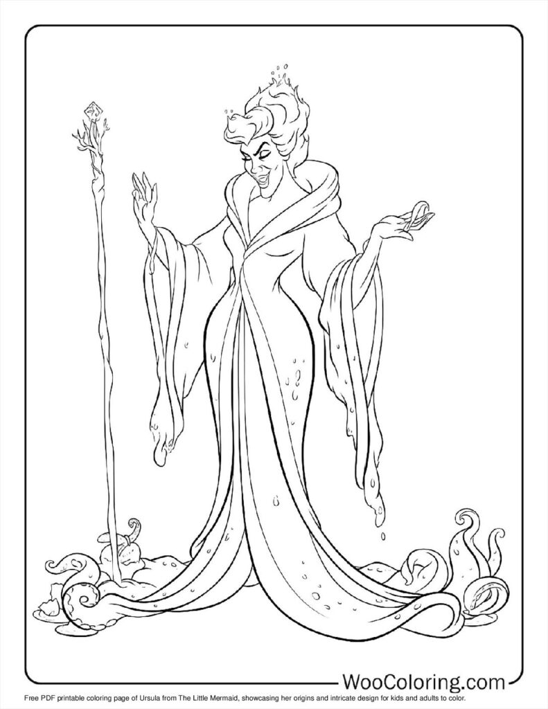 100 Ursula Coloring Pages Free PDF To Print Woo Coloring
