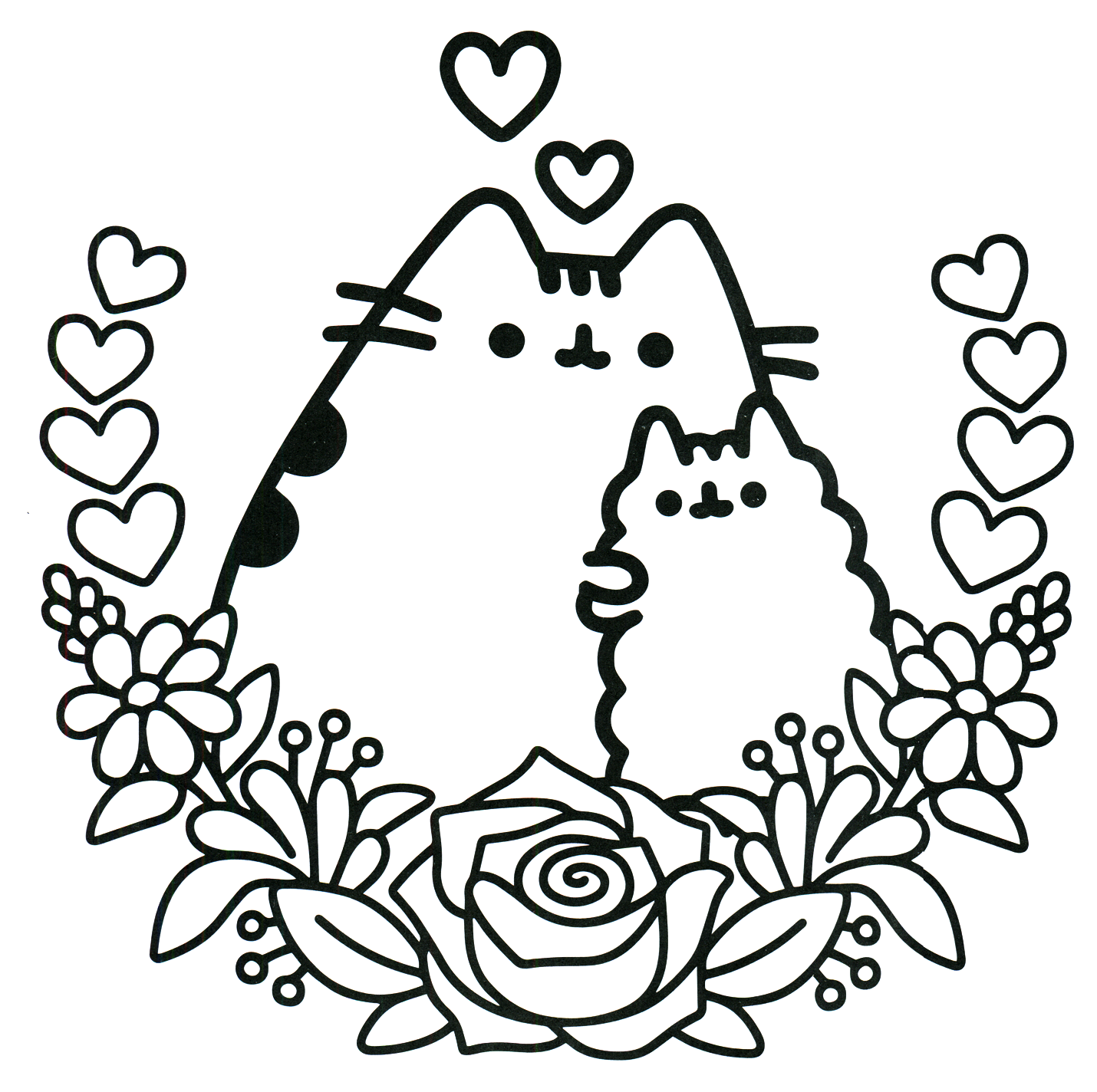 Colorear Pusheen Dibujos Para Colorear Printable