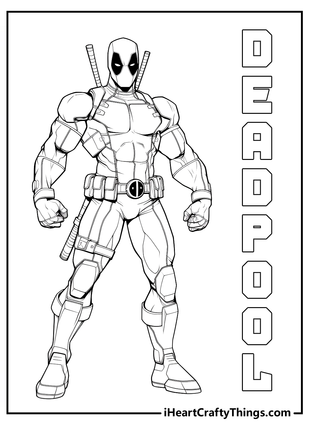 Deadpool Coloring Pages Printable