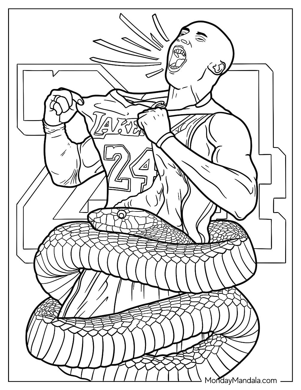 15 Kobe Bryant Coloring Pages Free PDF Printables 