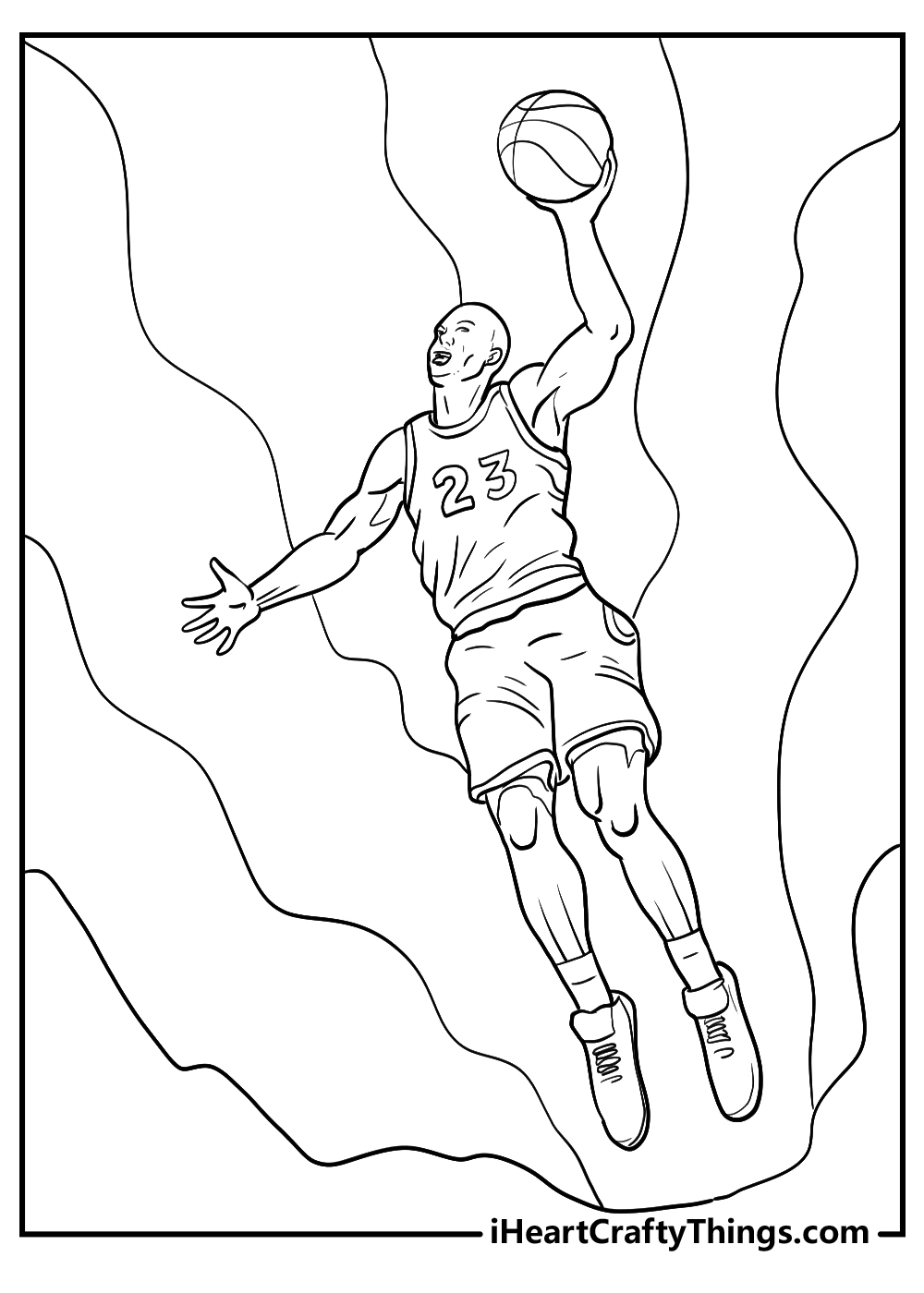 Michael Jordan To Print And Color Sheet