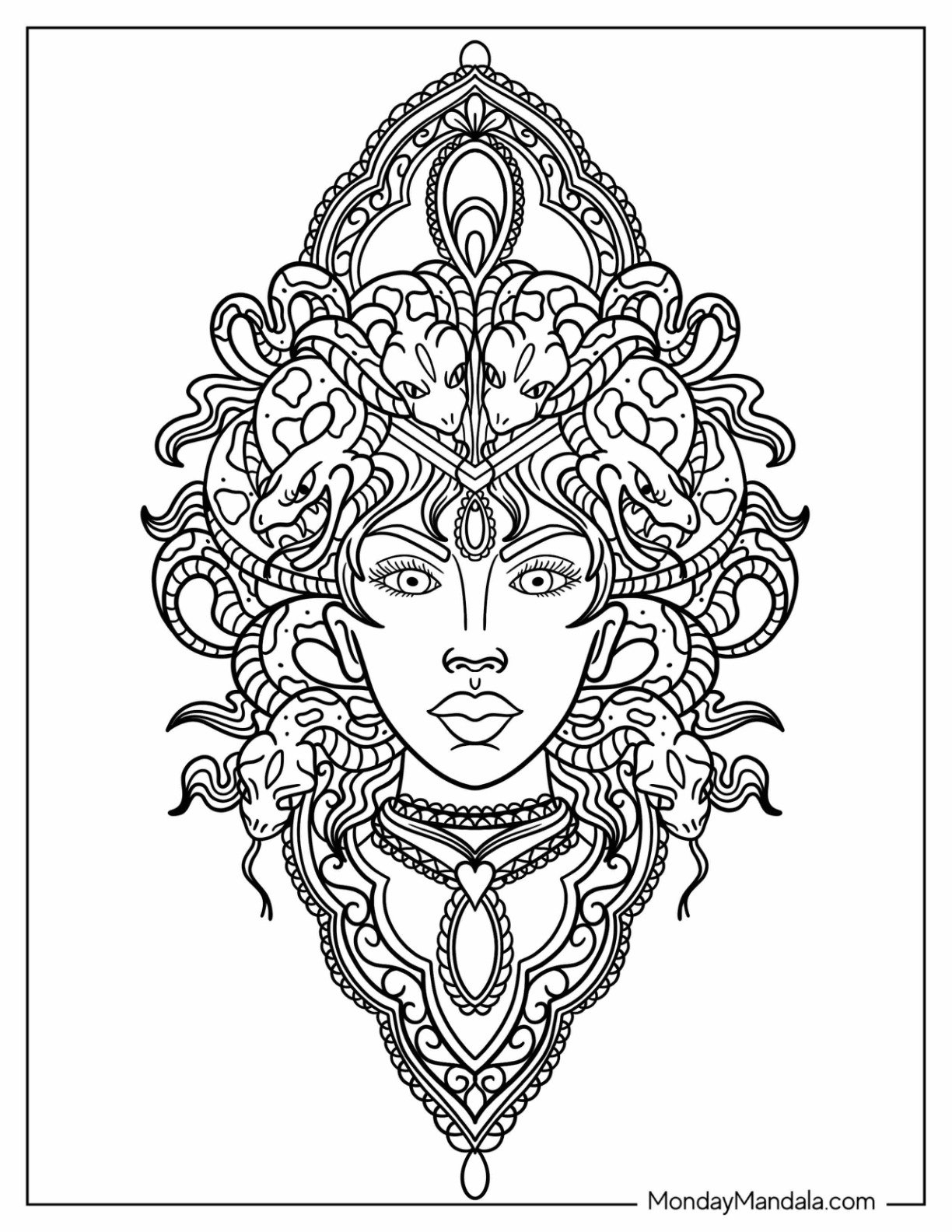16 Medusa Coloring Pages Free PDF Printables 