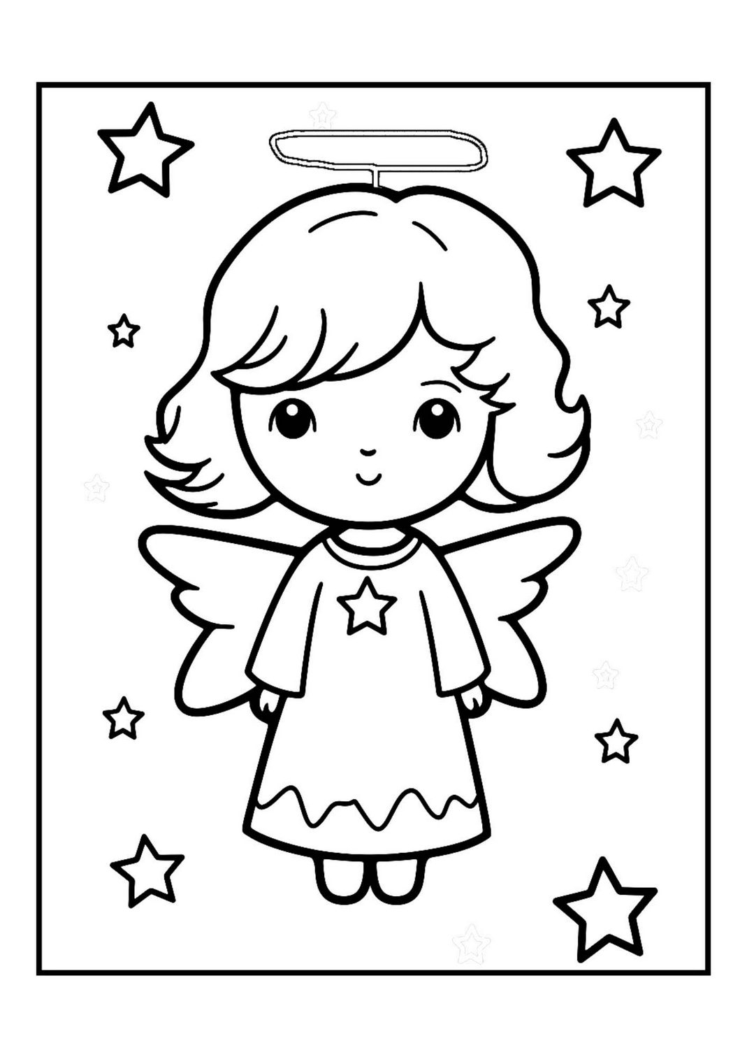 Angel Coloring Coloring Pages Printable