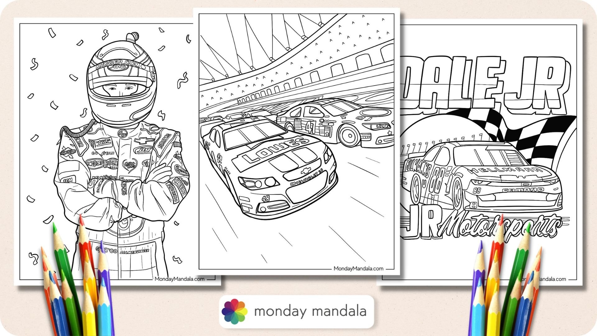 Nascar 24 Printable Coloring Page Printable