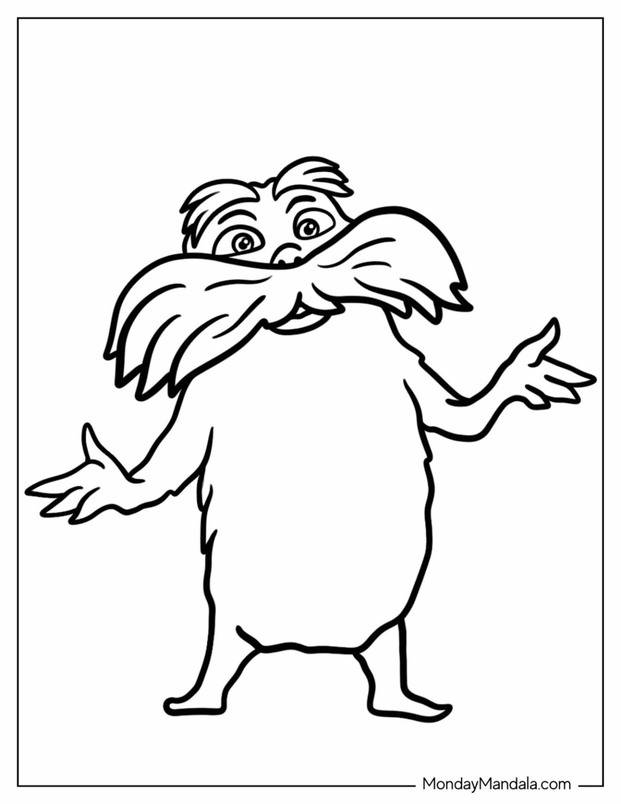 18 The Lorax Coloring Pages Free PDF Printables 