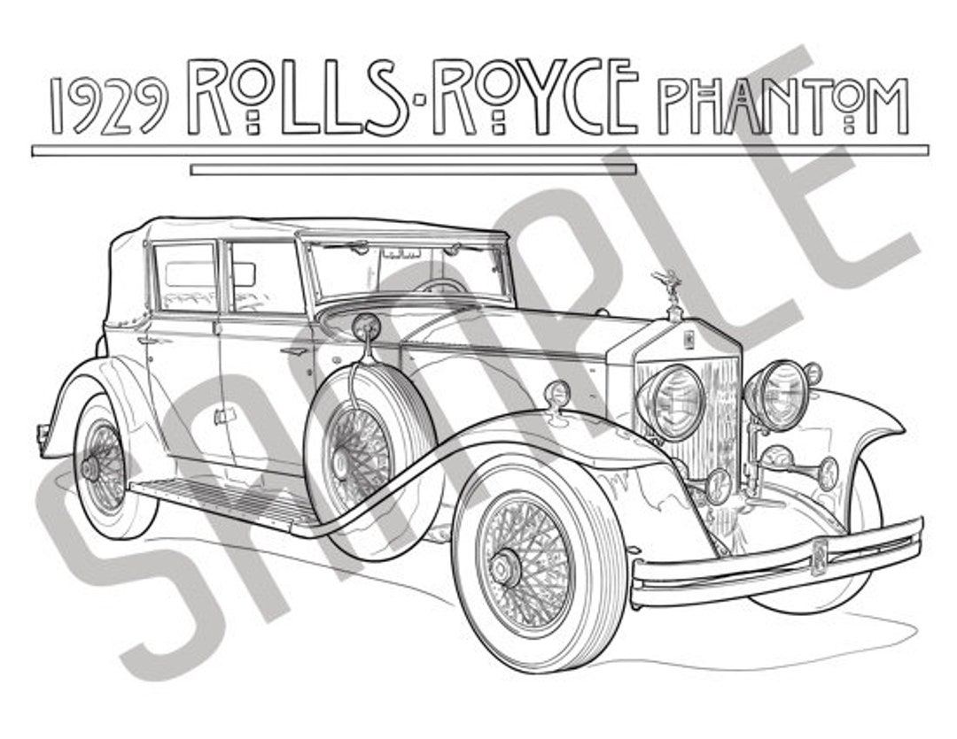 Rolls-Royce Coloring Pages Printable