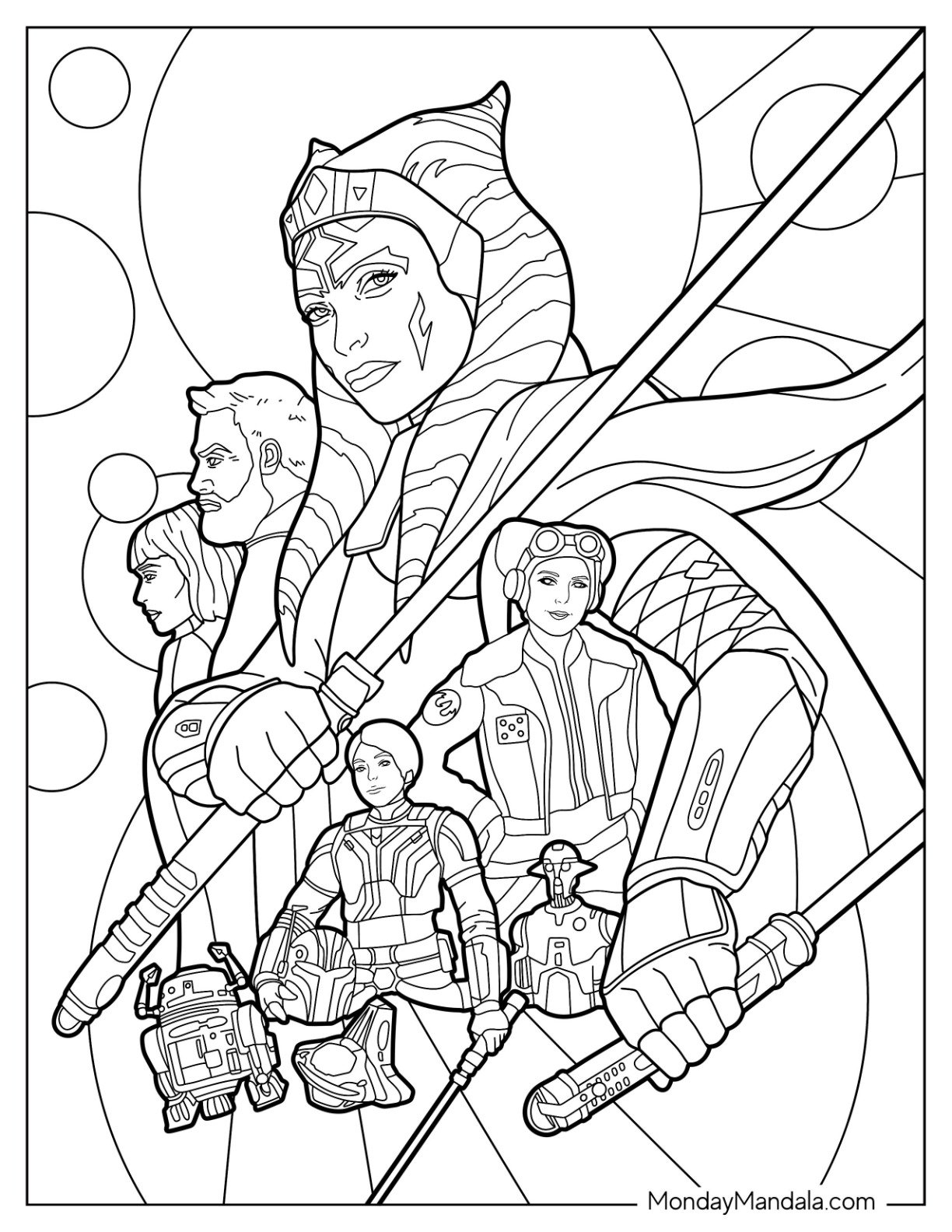 20 Ahsoka Coloring Pages Free PDF Printables 