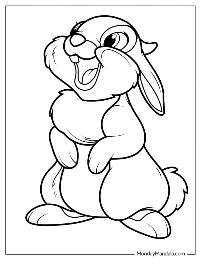 20 Bambi Coloring Pages Free PDF Printables 