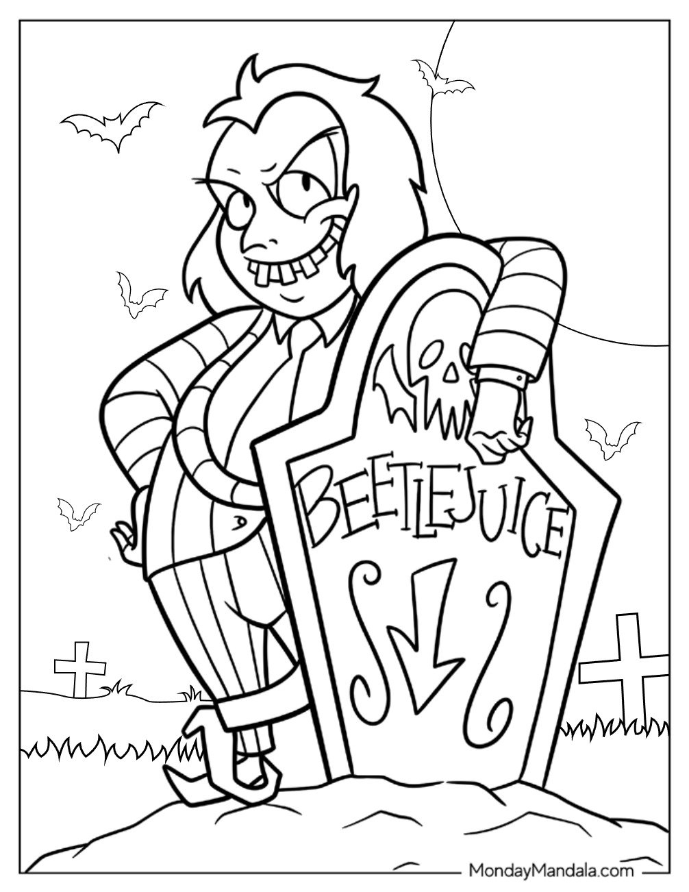 20 Beetlejuice Coloring Pages Free PDF Printables 