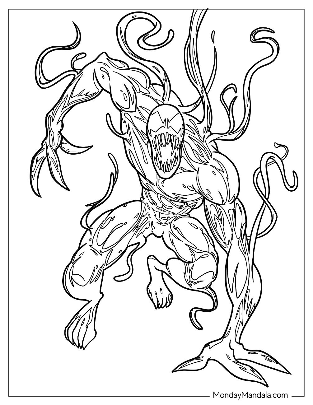 Carnage Coloring Pages Printable