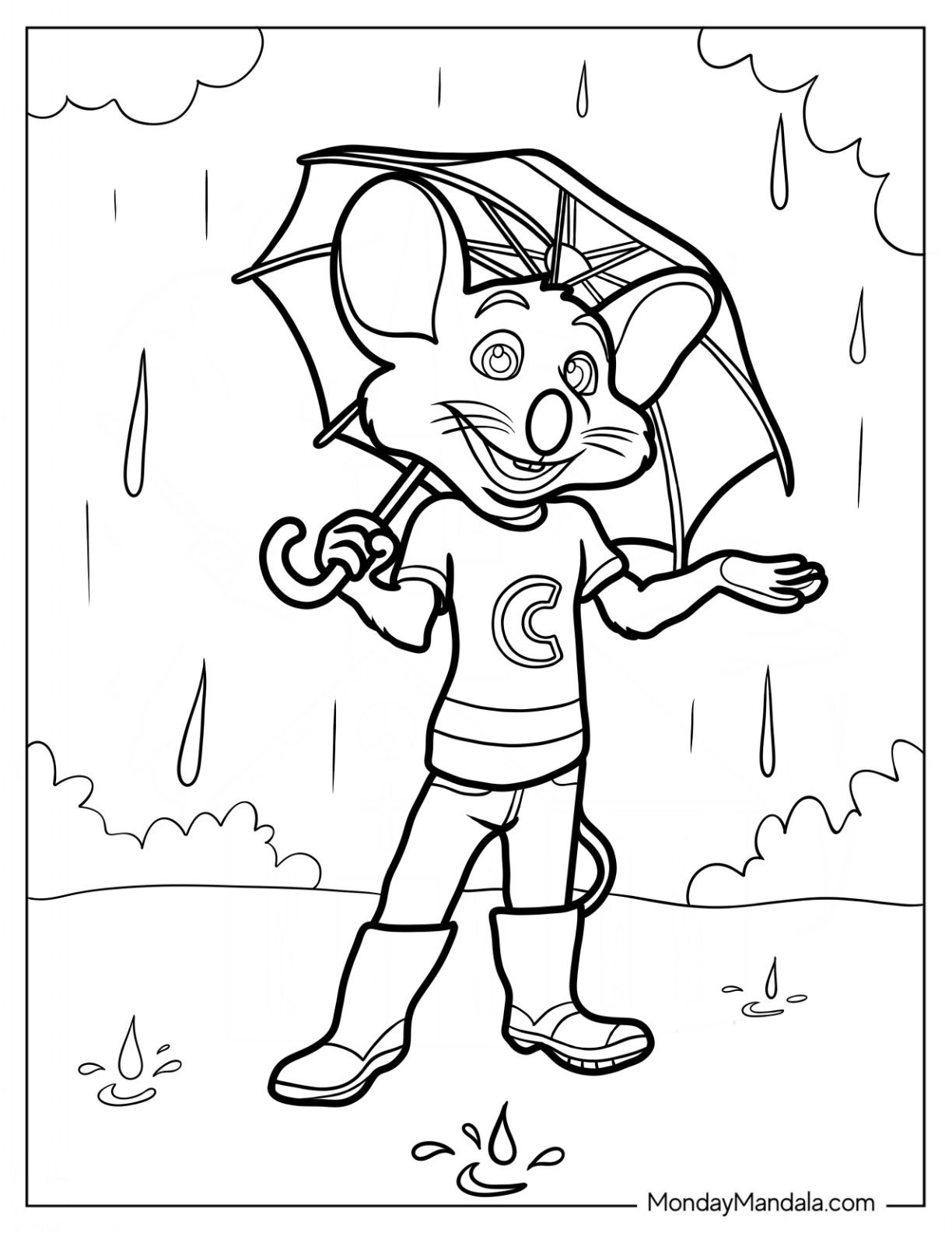 20 Chuck E Cheese Coloring Pages Free PDF Printables 