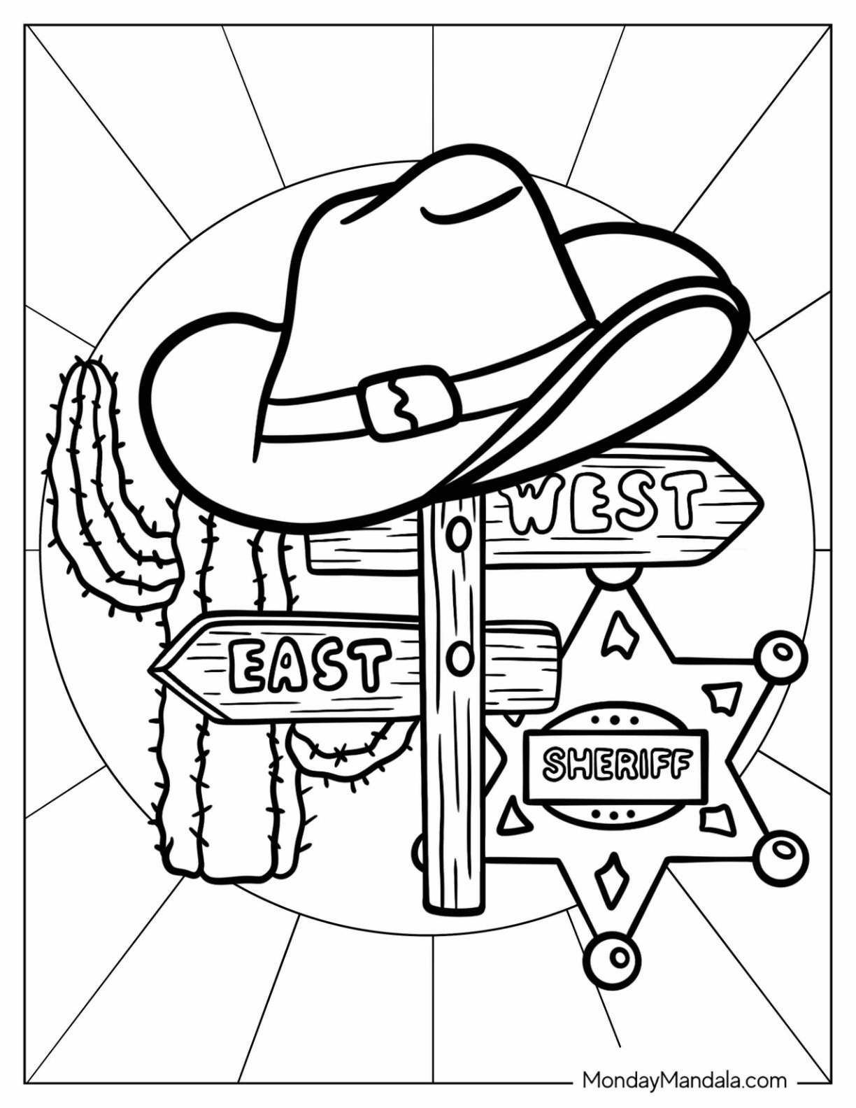 20 Cowboy Coloring Pages Free PDF Printables 
