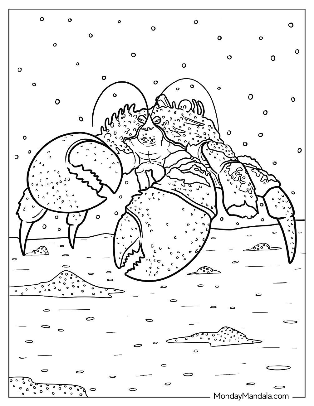 20 Crab Coloring Pages Free PDF Printables 