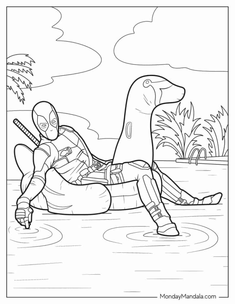 20 Deadpool Coloring Pages Free PDF Printables 