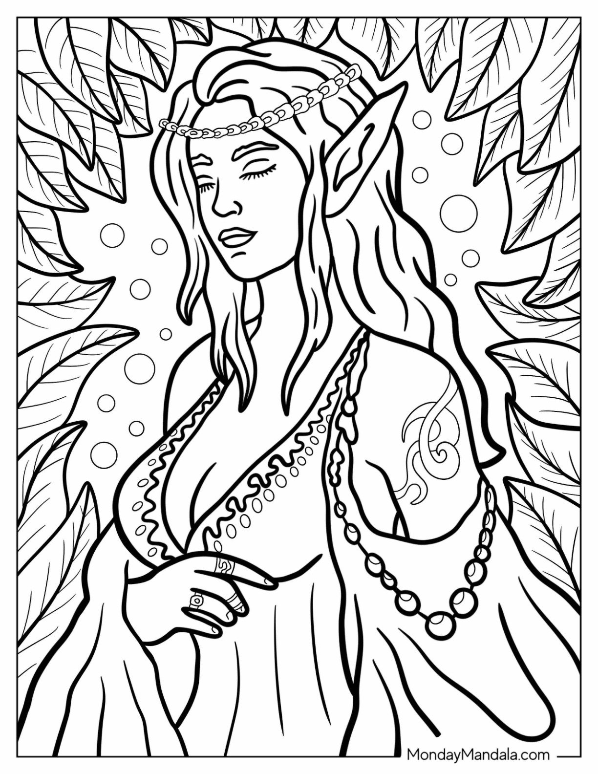 Mystical Coloring Pages Printable