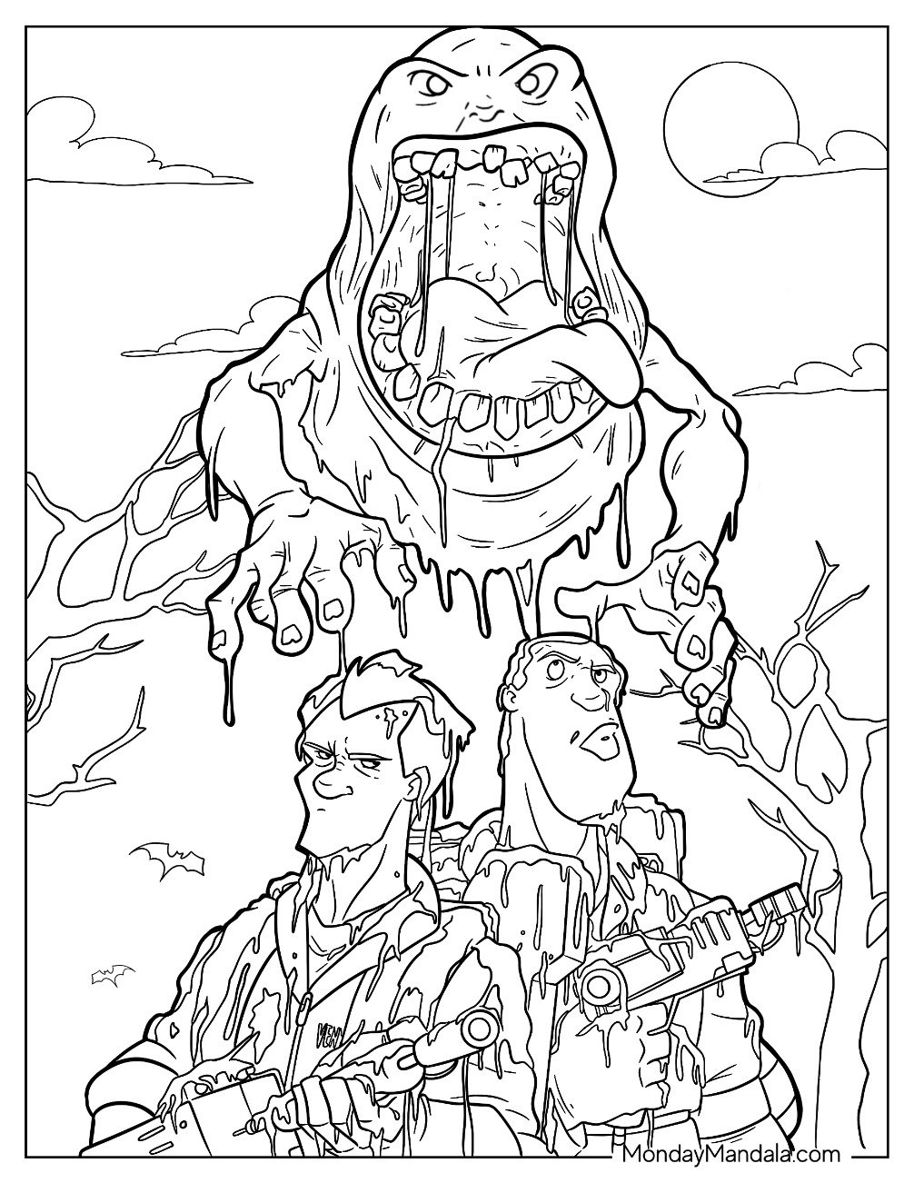 20 Ghostbusters Coloring Pages Free PDF Printables 