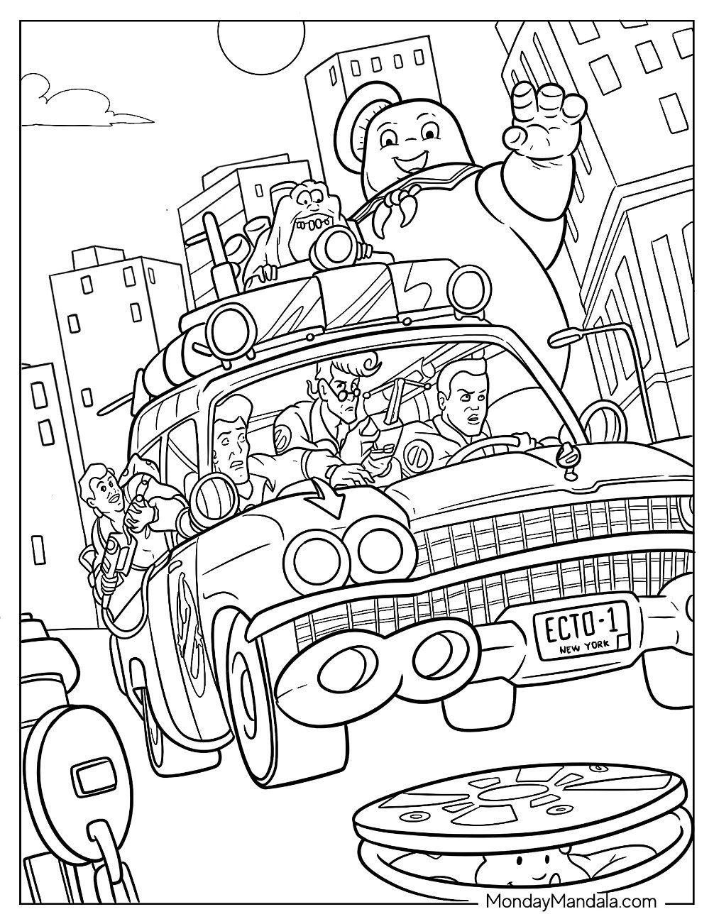20 Ghostbusters Coloring Pages Free PDF Printables 