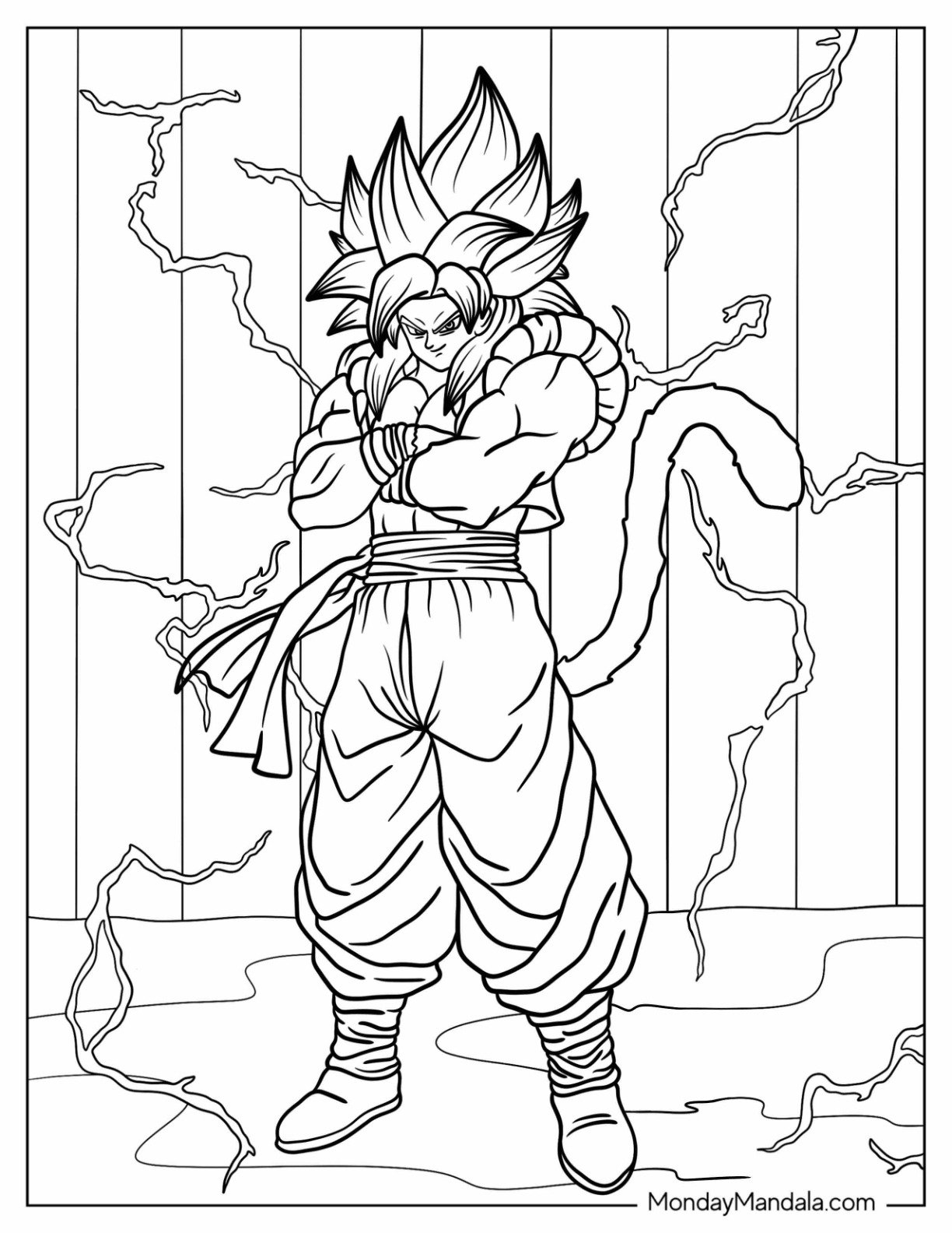 20 Gogeta Coloring Pages Free PDF Printables 