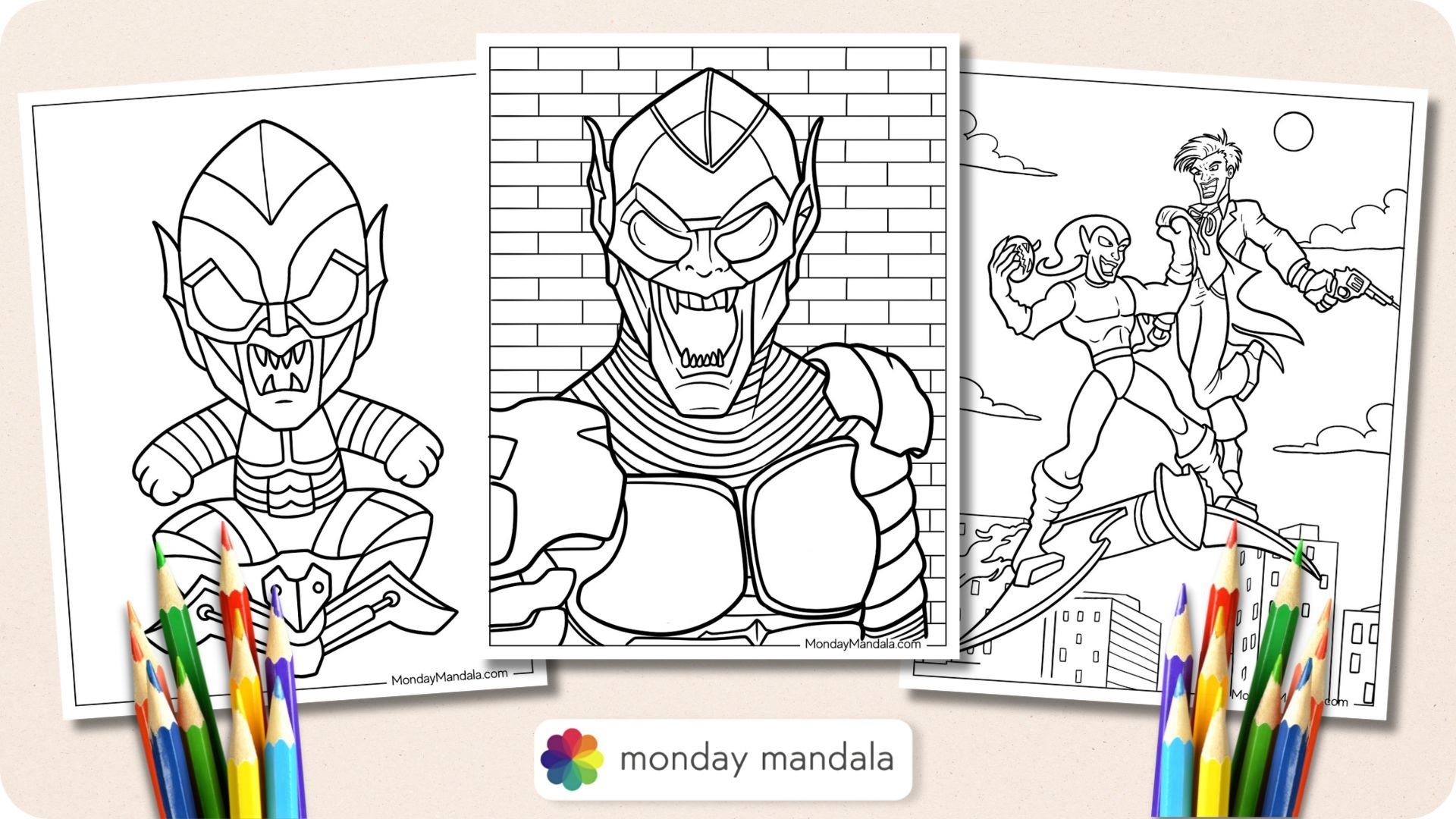 20 Green Goblin Coloring Pages Free PDF Printables 