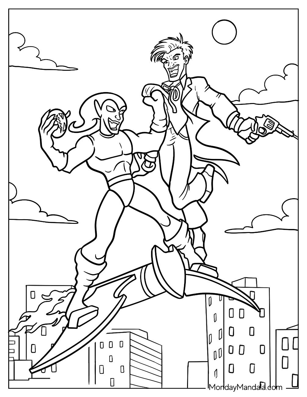 20 Green Goblin Coloring Pages Free PDF Printables 