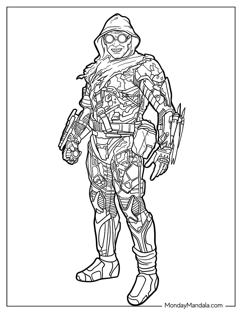 Green Goblin Coloring Pages For Superheroes