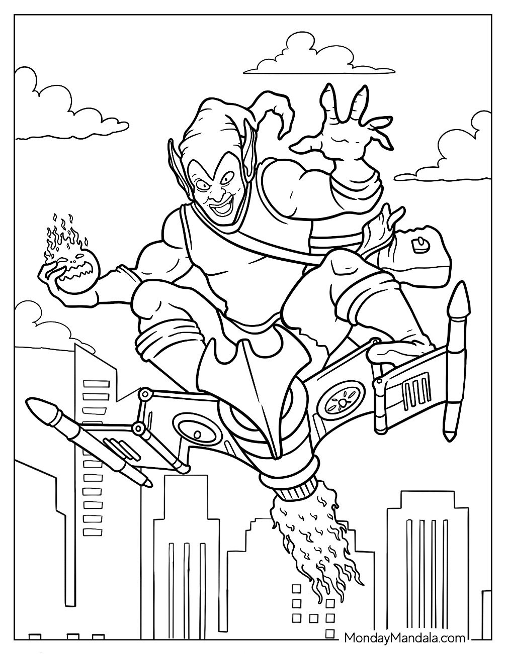 20 Green Goblin Coloring Pages Free PDF Printables 