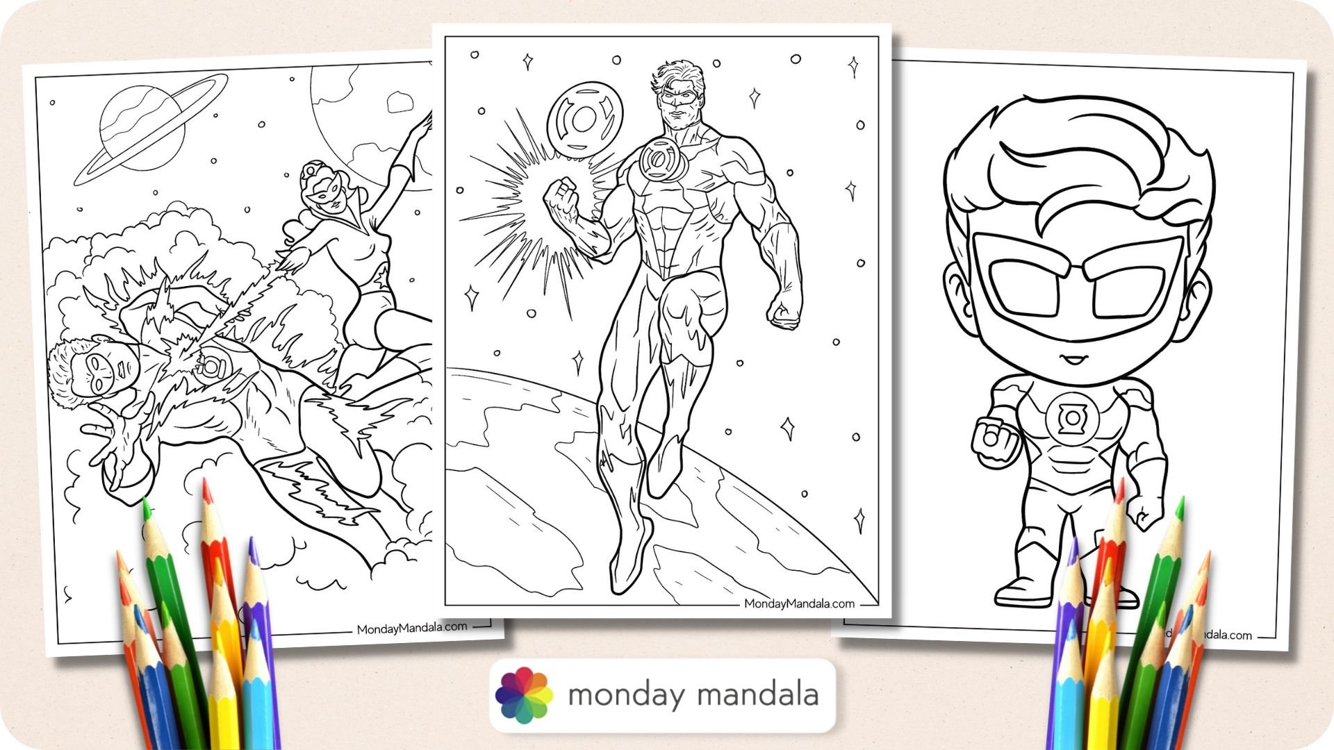 20 Green Lantern Coloring Pages Free PDF Printables 