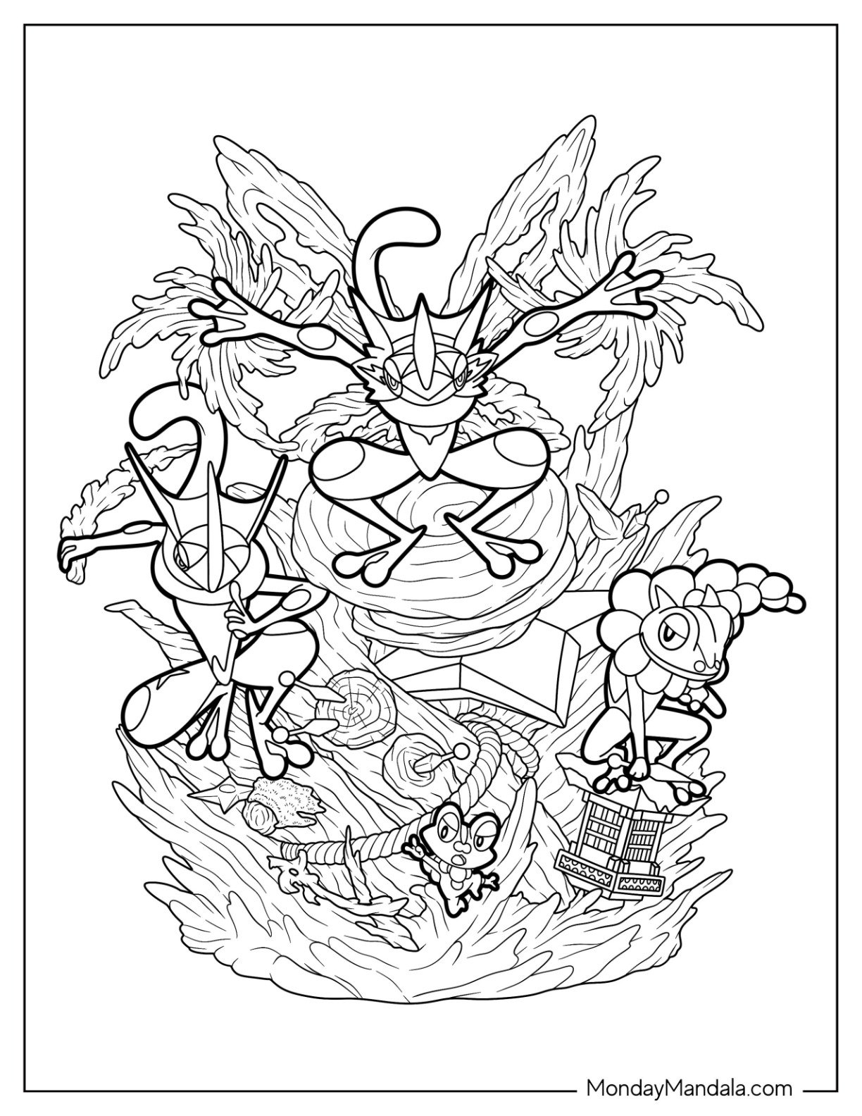 20 Greninja Coloring Pages Free PDF Printables 