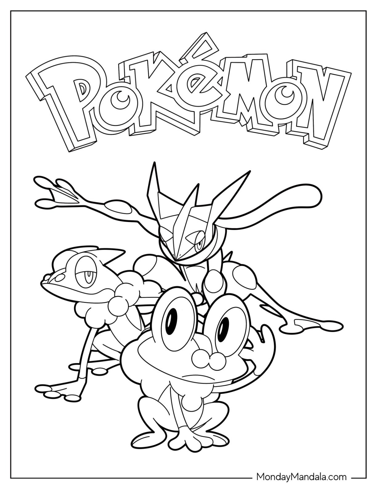 20 Greninja Coloring Pages Free PDF Printables 