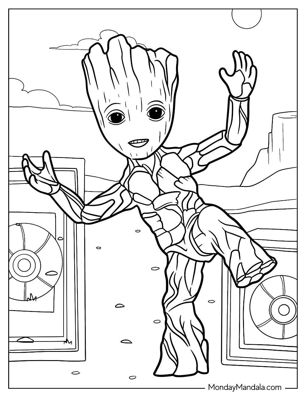 20 Groot Coloring Pages Free PDF Printables 