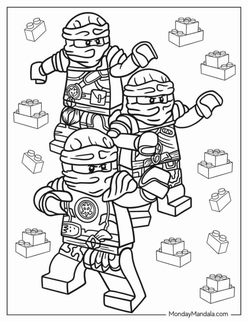 20 Lego Ninjago Coloring Pages Free PDF Printables 