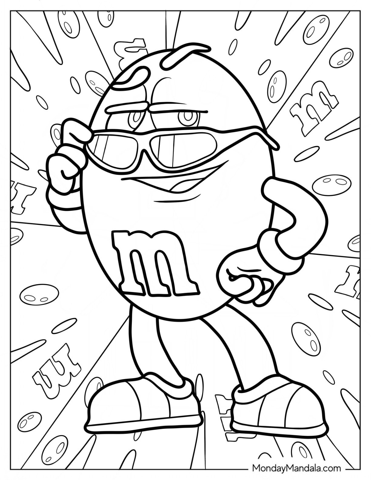 20 M M s Coloring Pages Free PDF Printables 